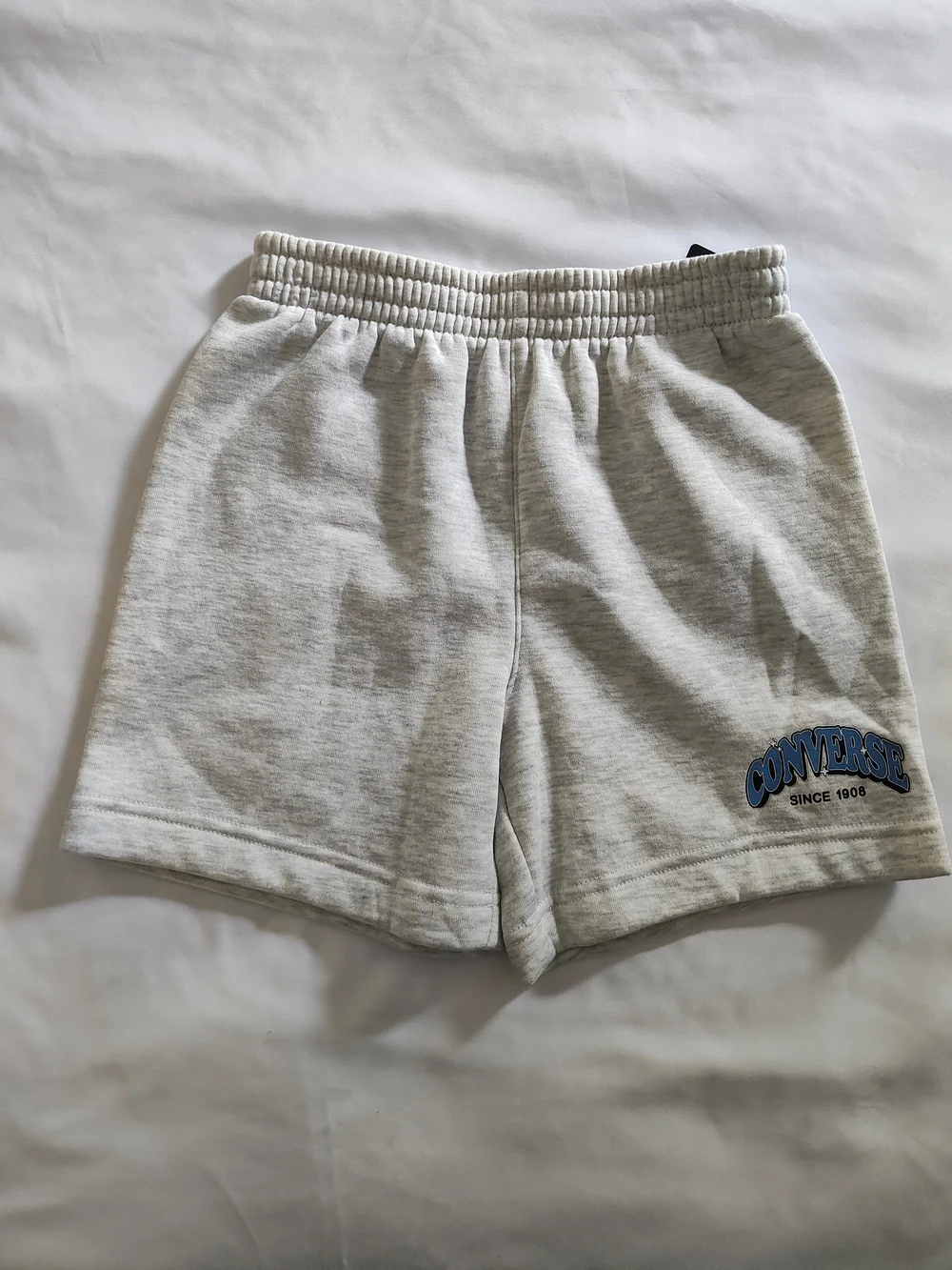 Converse Blue Graphic Tee with Gray Logo Shorts